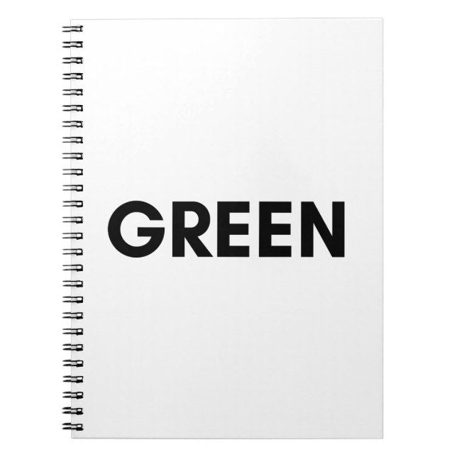Caderno Espiral verde (Frente)