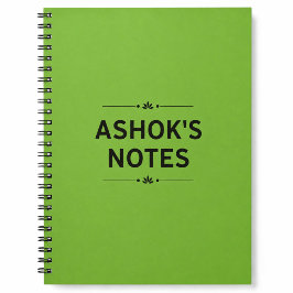 Caderno Espiral Verde | Diário & Notas Diárias