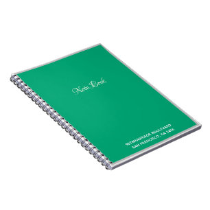 Caderno Espiral Verde Esmeralda