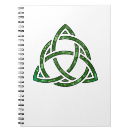 Caderno Espiral verde irlandês