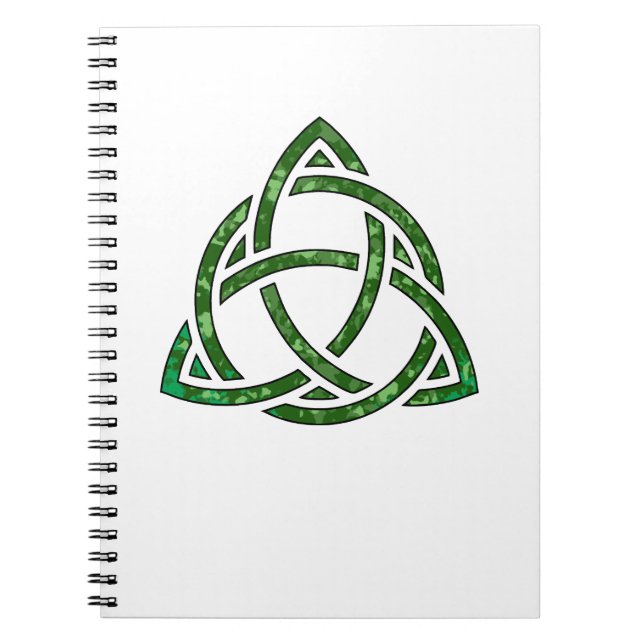 Caderno Espiral verde irlandês (Frente)