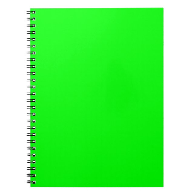 Caderno Espiral Verde Lima (Frente)