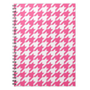 Caderno Espiral Verificação de Tonalidade Rosa e Branca