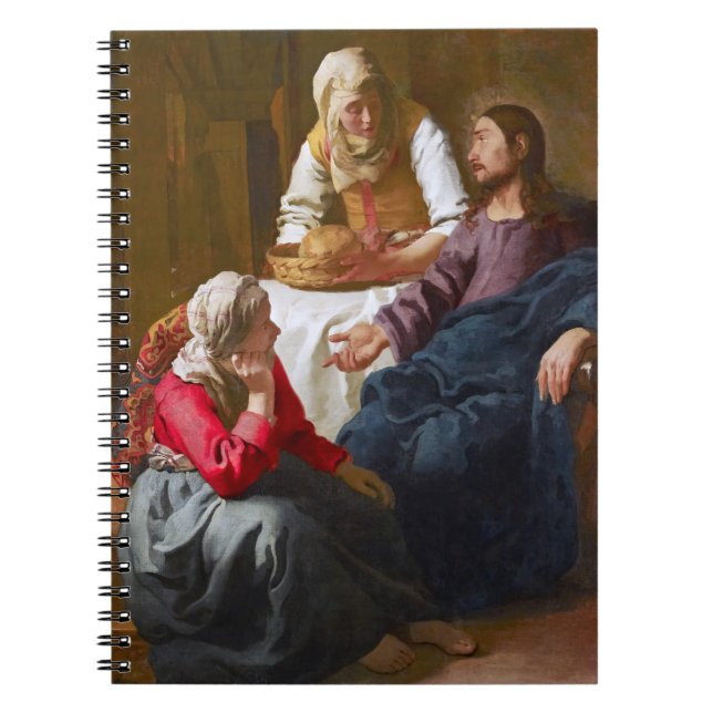 Caderno Espiral Vermeer - Cristo na Casa de Martha e Mary (Frente)