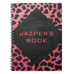 Caderno Espiral Vermelho e preto Dalmáticos