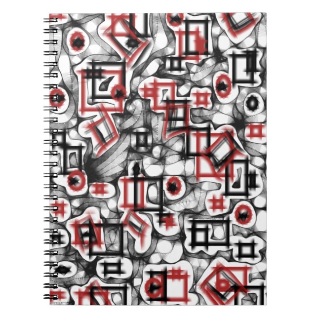 Caderno Espiral Vermelho por toda a parte (Frente)