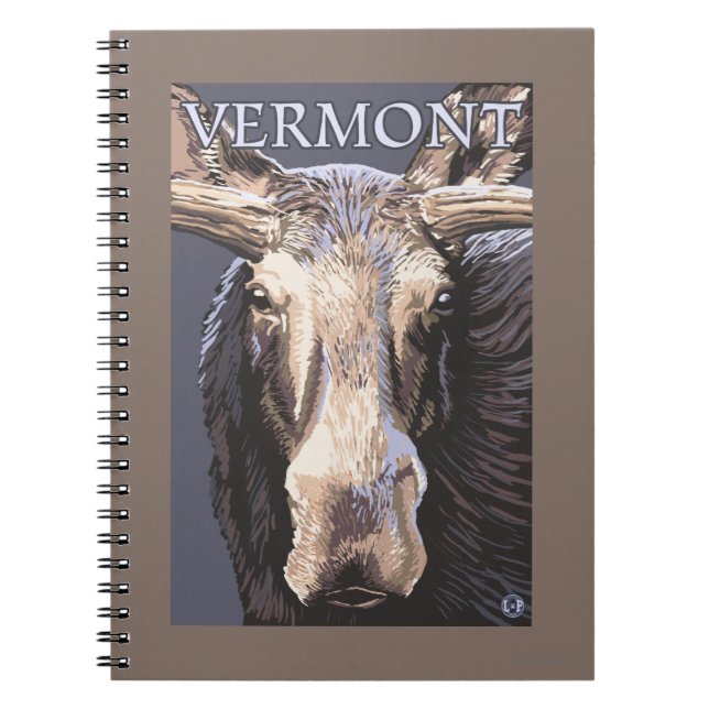 Caderno Espiral VermontMoose para Cima (Frente)
