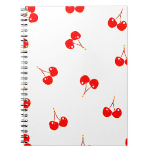 Caderno Espiral Versão do padrão Cherry Pop