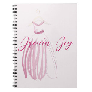 Caderno Espiral Vestido de Casamento de desenhar Mão