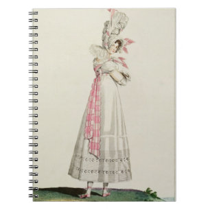 Caderno Espiral Vestido do verão, placa de forma 'de Incroyables