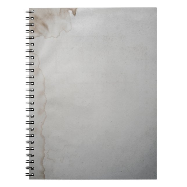 Caderno Espiral Vestuário branco com mancha (Frente)
