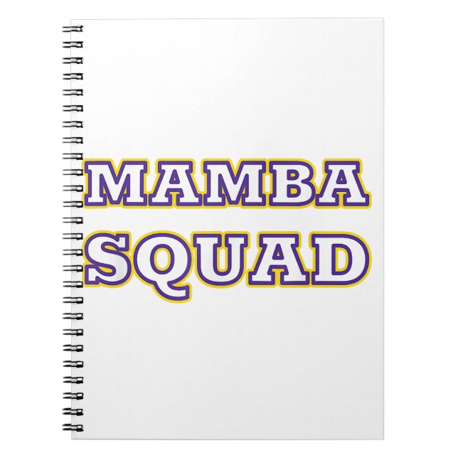 Caderno Espiral Vestuário engraçado do Mamba Squad para Cobra Love (Frente)