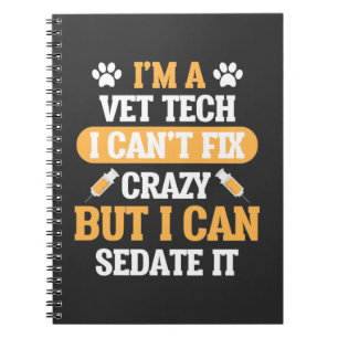 Caderno Espiral Vet Tech Veterinary Animal Veterinarian Rescut