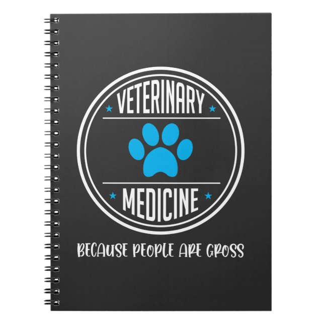 Caderno Espiral Vet Tech Veterinary Medicine Veterinarian Rescutio (Frente)