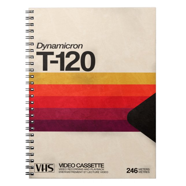 Caderno Espiral VHS Cassette 80s (Frente)