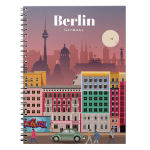 Caderno Espiral Viagem Art Viagem Para Berlim Alemanha