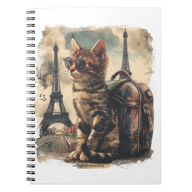 Caderno Espiral Viagem Buddy Cat (Frente)