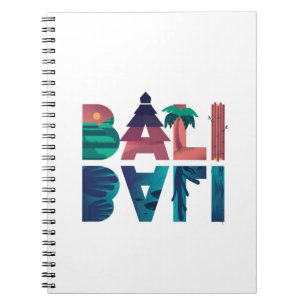 Caderno Espiral Viagem da Indonésia Bali
