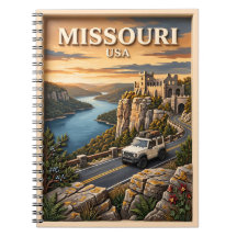 Viagem de carro pelo Missouri Lago Ozarks Castelo