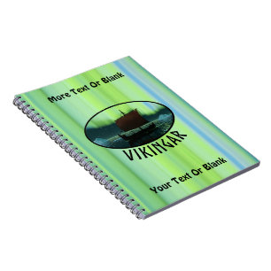 Caderno Espiral Viagem de navio sob luzes de Norte