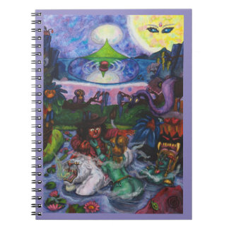 Caderno Espiral Viagem de pintura aquarela Eros Leoa Pirâmide