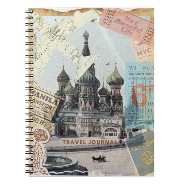 Caderno Espiral Viagem Diário Diary Creative Essential (Frente)