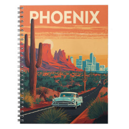Caderno Espiral Viagem do deserto da Phoenix