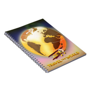 Caderno Espiral Viagem do mundo