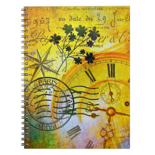 Caderno Espiral Viagem no tempo