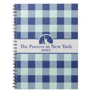 Caderno Espiral Viagem Personalizada da Família NYC