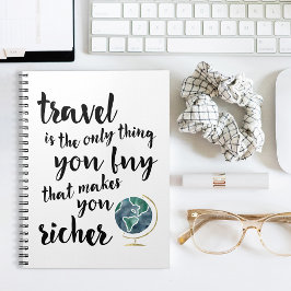 Caderno Espiral Viagem torna você mais rico em notebook de cotação