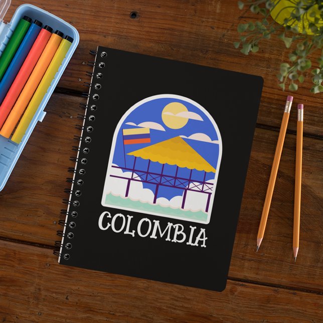 Caderno Espiral Viagens vintage Colômbia (colombia vintage travel notebook)