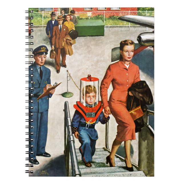 Caderno Espiral Viajante do espaço (Frente)