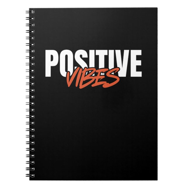 Caderno Espiral Vibes Positivas (Frente)