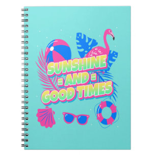 Caderno Espiral Víblias Tropicais de Diversão de Verão