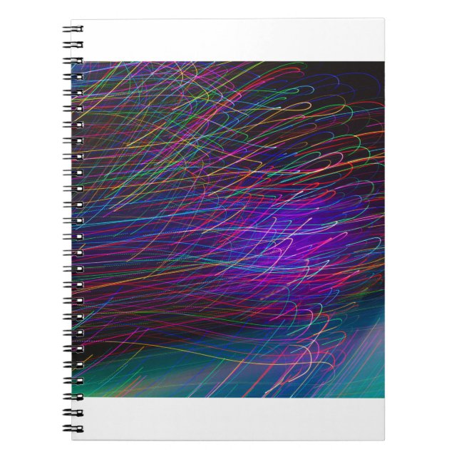 Caderno Espiral vibrações do arco-íris (Frente)