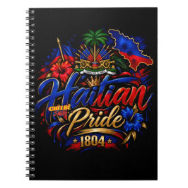 Caderno Espiral Vibrações Haitianas | Orgulho Haitiano Bolsa de 18