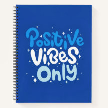 Caderno Espiral Vibrações Positivas Apenas