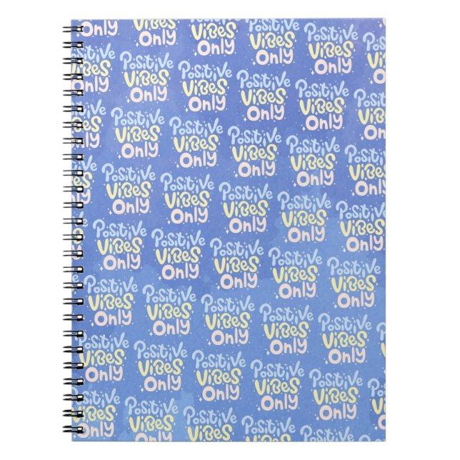 Caderno Espiral Vibrações Positivas Apenas (Frente)