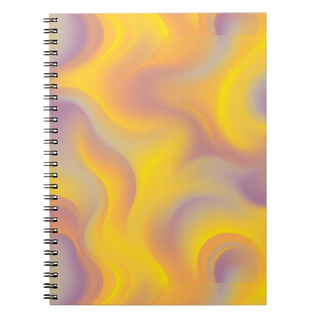 Caderno Espiral Vibrant Abstract Swirl  (Frente)