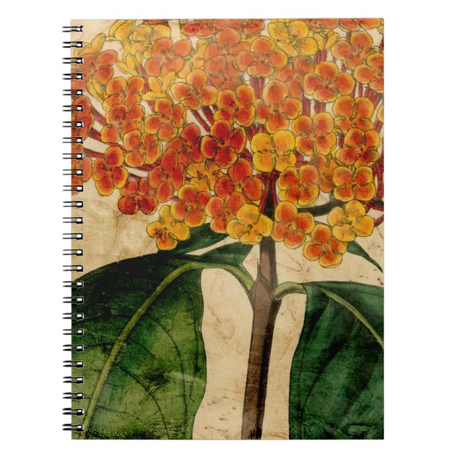 Caderno Espiral Vibrant Floral I (Frente)
