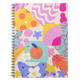 Caderno Espiral Vibrante Maxi Patchwork