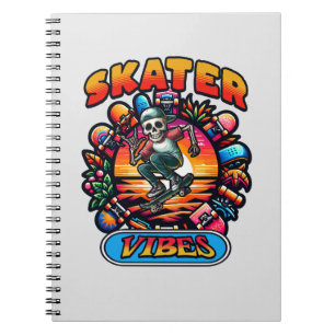 CADERNO ESPIRAL VÍBULOS DE SKATER!