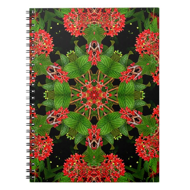 Caderno Espiral Viburnum Berries Caleidoscópio (Frente)