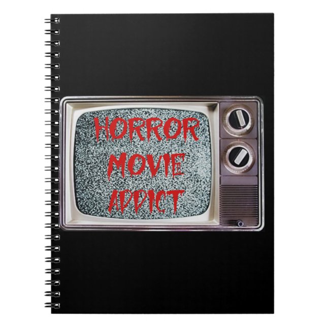 Caderno Espiral Viciado em Filme Horror (Frente)