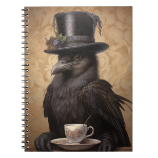 Caderno Espiral Victorian Raven Aproveitando Café - Notebook Cumul