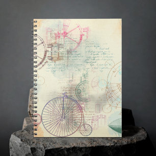 Caderno Espiral Victorian Steampunk Pastas Moles Femininas