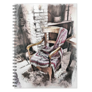 CADERNO ESPIRAL VICTORIANA FIRESIDE CHAIR