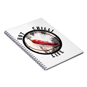 Caderno Espiral Vida com pimenta quente