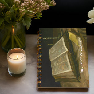 Caderno Espiral Vida contínua com Bíblia por Vincent Van Gogh